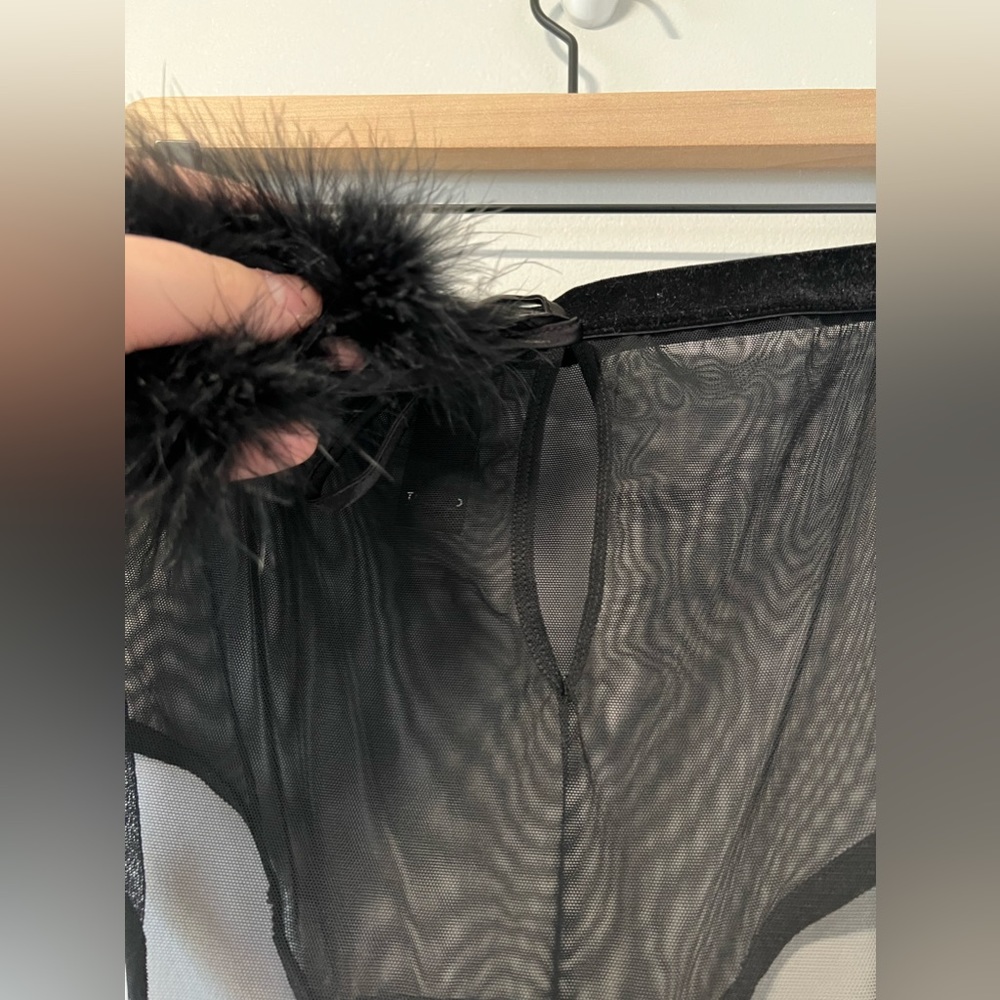 Torrid Marabou Cut Out Cheeky Panty - Picture 8 of 8